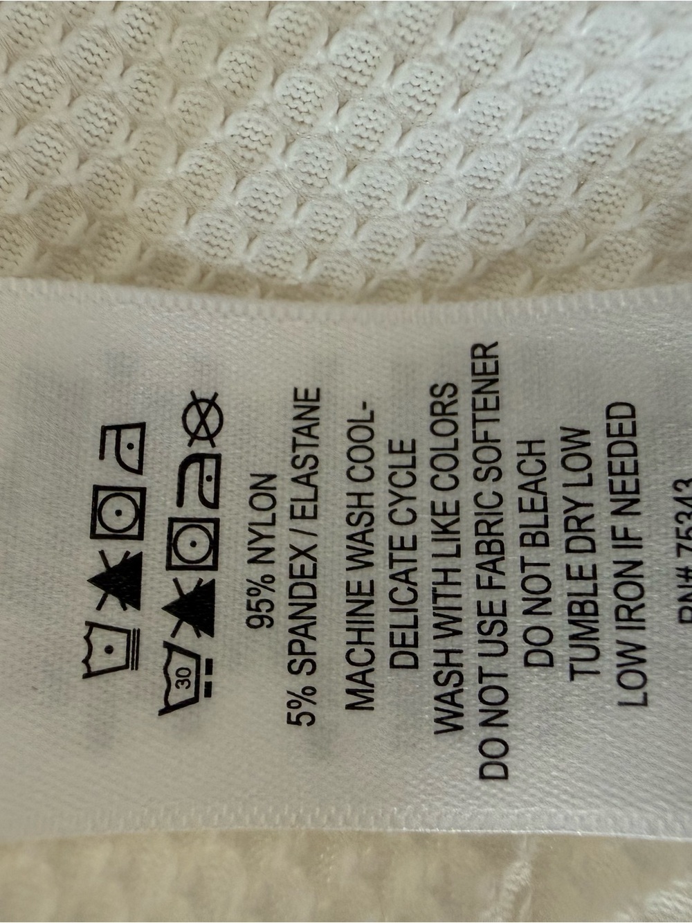 Tommy Bahama Racquet and Paddle White Textured Full Zip Jacket Size Large - Picture 4 of 4